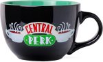 Silver Buffalo FRIENDS Central Perk, Ceramic Soup Mug, 24oz | Oversized for Coffee, Cup, Black, 0.71 Liters - Image 2