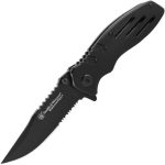 Smith & Wesson Accessories Extreme Ops SWA24S 7.1in S.S. Folding Knife with 3.1in Serrated Clip Point Blade and Aluminum Handle for Outdoor - Image 2