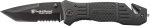 Smith & Wesson SWFR2S 8in High Carbon S.S. Folding Knife with 3.3in Tanto Point Serrated Blade and Aluminum Handle for Outdoor, Tactical, Survival and EDC - Image 2