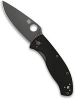 Spyderco Tenacious Folding Pocket Knife, PlainEdge | 7.77" Overall Length, Black Oxide 3.3" 8Cr13MoV Steel Blade, G-10 Handle, LinerLock, Full-Flat Grind - Image 2