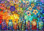 Stained Glass Puzzles Flower of Life Puzzles for Adults 1000 Piece, Jigsaw Puzzles for Adults, Adult Challenging Game Toys, Impossible Puzzle, Family Decoration Puzzle - Image 2