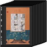 Stamp Collection Book – 10 Sheets Stamp Album Pages with Binder Pockets, 9-Hole Standard Stamp Collecting Supplies, Stamp Books for Postage Stamps, 1-Row Stamp Album for Collectors - Image 2