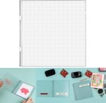 Stamp Positioning Tool,6.3x6.3 Inch Precise Stamp Platform for Accurate Craft Stamping,Easy Stamping Press with Grid Lines for Clear & Rubber Cling Stamps,Perfect Alignment Tool for Card Making - Image 2
