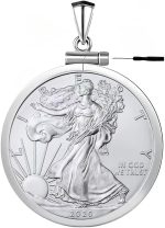 Sterling Silver 1 oz Border Screw Top Coin Border is suitable for 40.6mm diameter 2.98mm thickness, Coins Not Included - Image 2