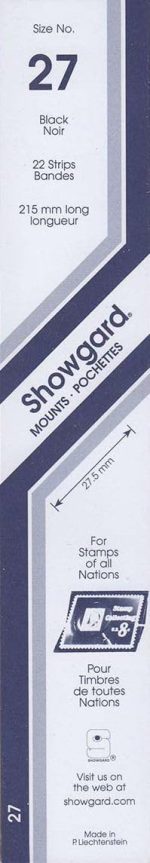 Strip Style Black Stamp Mounts Size 27 - Image 2