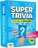 Super Trivia Game for Adults with 1200 Questions - Fun Board Game for Adults - Family Road Trip Travel Game for the Pursuit of Trivial Knowledge - Image 2