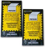 Supersafe Stamp Hinges TWO Packs of 1000 -- Total of 2000 Hinges - Image 2