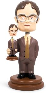 Surreal Entertainment The Office Double Dwight Resin Bobblehead | Collectible Action Figure Statue, Desk Toy Accessories | Novelty Gifts for Home Office Decor | 5 Inches Tall - Image 2
