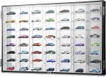 Suzile 1/64 Diecast Acrylic Display Case Car Wall Case Diecast Model Display Clear Wheels Storage Cabinet Car Rack (23.5 x 15 x 2 Inch) - Image 2