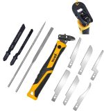 TOOLAN: 10-In-1 Model Craft Hand Saw & File Set. DIY Mini Razor Saw&File Kit for Handcrafted, Modeling, Plastic, and Other Fine Cutting, Reliable Blade Quick Change Mechanism - Image 2