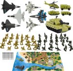 TOY Life Army Men Toy Set, Green Plastic Soldiers Action Figures, Army Guys Toys for Boys, Toy Army Men Set with Vehicles - Kids Army Toys for Ages 4-12 - Image 2