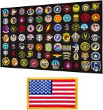 Tactical Patch Display Panel Holder Board for Military Army Combat Morale Uniform Hook and Loop Emblems, 43 Inches x 27.5 Inches (Large), with 1 Flag Patch Included - Image 2