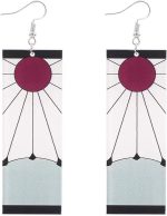 Tanjiro Earrings Hanafuda Tanjiro Cosplay Earrings Anime Jewelry Accessories - Image 2