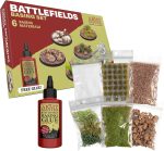 The Army Painter, Battlefields Basing Set | Modelling kit with 50 ml PVA glue, 35 green grass tufts and 1 box of grass, for terrain and Warhammer miniatures - Image 2