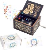 The Beast Hand Crank Music Box Valentine's Day Gift for Her-, Christmas for Her/Wife (Beast Movie Theme) Come with Blank Greeting Card - Image 2