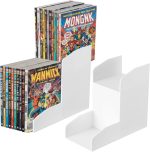 Thyle 2 Pack 2-Tier Manga Shelf Risers, Space-Saving Display Bookshelf Stand Organizer for Manga, Novels & Collectibles, Pla Book Riser for Maximizing Shelf Storage - Image 2