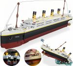Titanic Model Kit -2022 Pieces Large Titanic Ship Building Blocks Set, STEM Educational 3D Puzzle Toys Gifts for Kids and Adults, Ideal Collectible Display Architecture for Home& Office Decor - Image 2