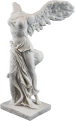 Top Collection 11-Inch Winged Victory of Samothrace Statue. Goddess Nike Sculpture from the Louvre. Premium Cold Cast Marble. Museum-Grade Masterpiece Replica. - Image 2