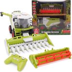 Toyland® 31cm (12") Remote Control Combine Harvester with Lights, Sound & Smoke Effect - 2 Harvesting Attachments Included - Farming Toys - 1:24 Scale - Image 2