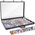Trade Show Display Case – Large Aluminum Locking Tabletop Showcase | 34"x22", for Trading Cards, Sports Cards, TCG – Lightweight & Portable for Exhibitions, Conventions, and Collectibles, Black - Image 2