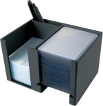 Trading Card Toploader & Penny Sleeve Station with Anti-Slip Base & Tool Storage | Dual Compartment Heavy-Duty Dispenser for Sports Cards & TCG | One-Hand Access Organizer for Card Breaks & Sorting - Image 2
