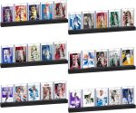 Trading Card Wall Display Shelf - Holds 30 Cards - 6-Pack Wooden Sports Cards Display Shelves for Baseball, Football, Basketball & Graded Card Collections, Black - Image 2