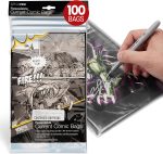 Ultra Pro Resealable Current Size Comic Bags – 2 Mil Clear Polypropylene Comic Book Sleeves – Acid-Free, No PVC & Storage Covers for Modern Comics up to 6-7/8" x 10-1/2" – 2" Flap Closure – 100 Pack - Image 2