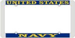 United States Navy License Plate Frame, Thin Rim - Image 2