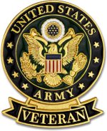United States US Veteran Lapel Pin, Retirement and Service, 1-1/8 inch - Image 2