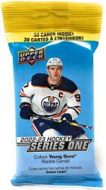 Upper Deck 2022-23 Series 1 Hockey Card Fat Pack (Contains 30 Cards) - Image 2