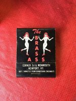 Vintage The Brass Ass Newport Kentucky Matches Matchbook Hustler Strip Club - Image 2