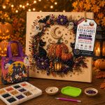 WRSFXV Halloween Ghost Pearl Art DIY Kit, 2026 New Spooky Cute 3D Diamond Painting Crafts for Adults, DIY Fall Home Decor Wall Art, Beginner DIY Seasonal Party Gift (A#) - Image 2