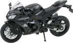 Welly 2017 Kawasaki Ninja ZX-10RR Superbike Replica, 1:18 Scale | Detailed Metal Display Model With Free-Rolling Rubber Tires, Steerable Front Wheel and Functional Kickstand - Image 2