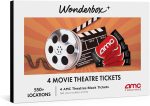 Wonderbox - Experience Gift - AMC Movie Theatres® - 4 Black Tickets | Valid at 550+ AMC theater locations across the US, Choose your theater, movie, date, and showtime with easy online redemption - Image 2