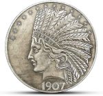 YukaBa MarshLing Antique Liberty Indian Head Ten-Dollars Coin - Great American Commemorative Old Coins- Uncirculated Morgan Dollars-Discover History of US Coins Perfect Quality - Image 2