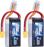 Zeee 3S Lipo Battery 2200mAh 11.1V 50C Shorty Pack Battery with XT60 Plug for RC Car Truck RC Vehicles Boat Drone RC Airplane Quadcopter Helicopter FPV Racing Hobby Models(2 Pack) - Image 2
