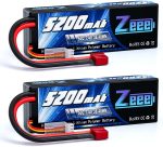 Zeee 7.4V Lipo Battery 2S 50C 5200mAh Hard Case with T Connector (2 Packs) | for RC Car Trucks 1/8 1/10 RC Vehicles Racing Hobby - Image 2