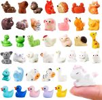 Zerobe Miniature Resin Animal Sets: Tiny Collectible Figurine Bulk Pack (Animal Mix) - Image 2
