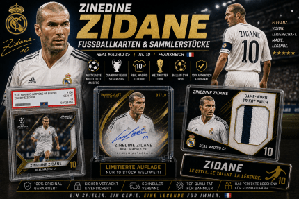Zinedine Zidane Fußballkarten & Sammlerstücke
