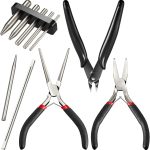honoson 10 Pcs Metal Earth Tool Kit Pliers Bending Tools for 3D Metal Model | Flat Nose, Needle Nose & Nozzle Pliers, Tab Edge Cylinder Cone Bending, Fits Metal Jigsaw Puzzle Assembly - Image 2