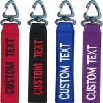 mvcen Personalized Keychain, Custom Name Number key Tag 1PC Embroidery Double-Sided Keychain Customizable Key Chain Keyring accessories for Outdoor Backpack, Luggage, Car, Gift - Image 2
