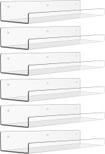 upsimples 15" x 4" Acrylic Shelves for Wall Storage and Organizer, 6 Pcs | Versatile Clear Floating Bedroom Shelves for Figures & Collectibles, Kids Bookshelf, Invisible for Displaying, Room Décor - Image 2