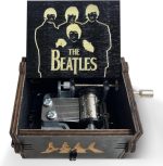 veratwo The Beatles Gifts-Hand Crank Engraved Vintage Wooden Music Box | Music Fans Favorite Collection,Gift for Friends and Family Birthday/ Christmas /Valentine's Day - Image 2
