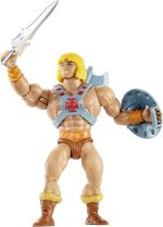 ​Masters of the Universe Origins Action Figure He-Man 5.5 Inch 1980s Motu TV Hero Toy, Detailed Design with Harness, Sword, Axe & Shield - Image 2