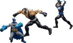 ​Mattel DC Premier Series 3-Pack, 6.5in Batman & Nightwing Vs Bane | Set with 3 Action Figures & Batons & Oversized Gauntlets, Super Heroes and Super-Villain Play (Amazon Exclusive) - Image 2